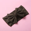Baby Girls Hairbands Cloth Knitted Handmade Pit Strip Bow Style