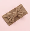 Baby Girls Hairbands Cloth Knitted Handmade Pit Strip Bow Style