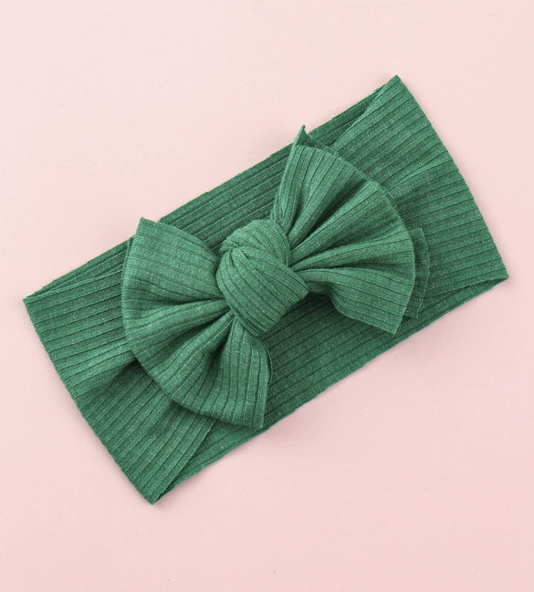 Baby Girls Hairbands Cloth Knitted Handmade Pit Strip Bow Style