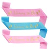 Baby Shower Expectant Mother Polyester Ribbon Etiquette Belt With Hot Stamping