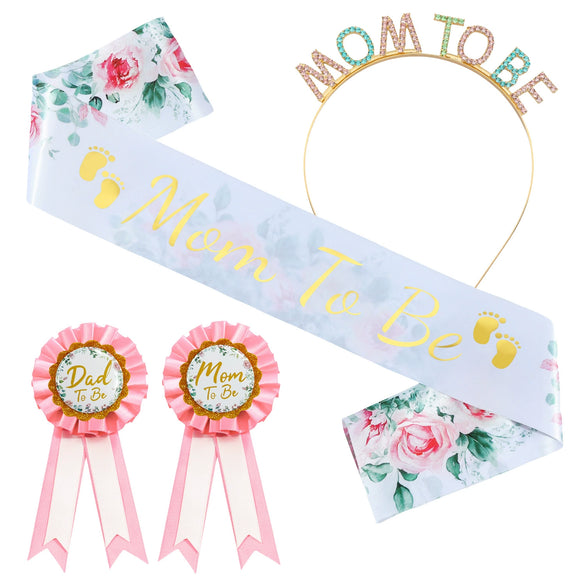 Baby Welcome School Hair Band Ribbon Electroplated Badge Suit Cute Style Unisex With Letters Numbers Text