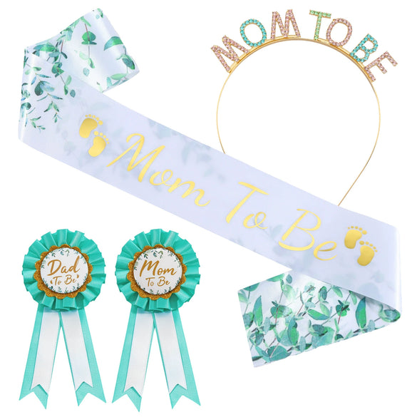 Baby Welcome School Hair Band Ribbon Electroplated Badge Suit Cute Style Unisex With Letters Numbers Text