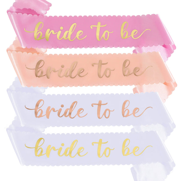 Bachelorette Party Wedding Ribbon Satin Semimanual And Semimechanical Wave Edge Shoulder Strap Belt