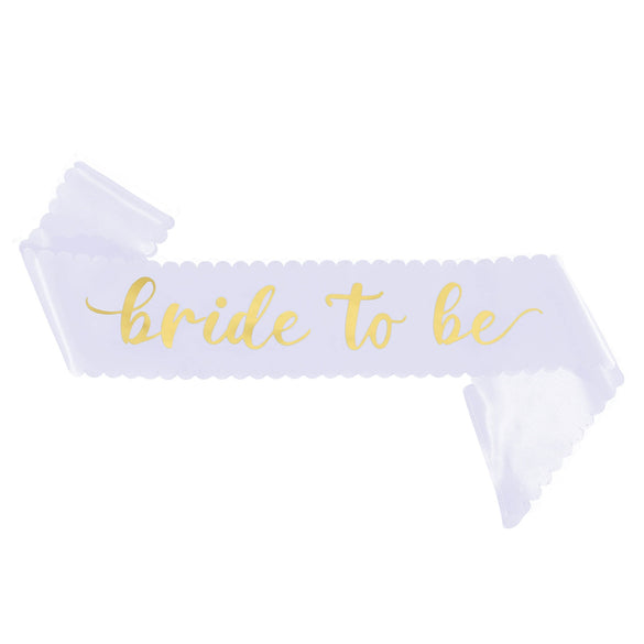 Bachelorette Party Wedding Ribbon Satin Semimanual And Semimechanical Wave Edge Shoulder Strap Belt