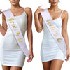 Bachelorette Party Wedding Ribbon Satin Semimanual And Semimechanical Wave Edge Shoulder Strap Belt