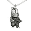 Backpack Astronaut Pendant Necklace Stainless Steel Geometric Casting For Men And Women