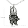 Backpack Astronaut Pendant Necklace Stainless Steel Geometric Casting For Men And Women