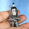 Backpack Astronaut Pendant Necklace Stainless Steel Geometric Casting For Men And Women