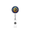 Badge Holder Reel Abs Glue Modern Art 26Letter Printed Easypull Buckle Retractable Rotating