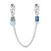 Bag Accessories Bracelet Copper Silver Plated Beaded Charm Baroque Retro Dripping Oil Women