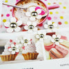 Bag And Mobile Phone Case Accessories Fivepetal Flower Small Daisy Resin Acrylic Plastic Electroplated Stickers
