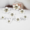 Bag And Mobile Phone Case Accessories Fivepetal Flower Small Daisy Resin Acrylic Plastic Electroplated Stickers