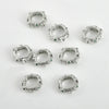 Bag Bead Ring Diy Hand Made Beaded Material Accessories Retro Hollow Rounded Square Copper Bead With 14K Plating
