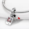 Bag Charm Beads Perfume Lipstick High Heels Shape White Copper Silver Plated Dripping Oil Original Design