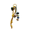 Bag Hanger Alloy Rope Chain Series With Heart Water Drop Bell Patterns Electroplated Retro Elegant Stylish