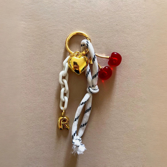 Bag Hanger Alloy Rope Chain Series With Heart Water Drop Bell Patterns Electroplated Retro Elegant Stylish
