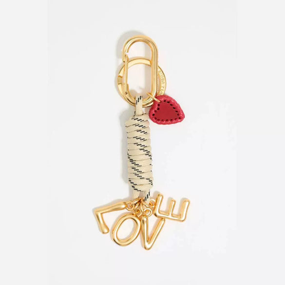 Bag Pendant Alloy Solid Color Heart Street Fashion Accessories 18K Color Retention