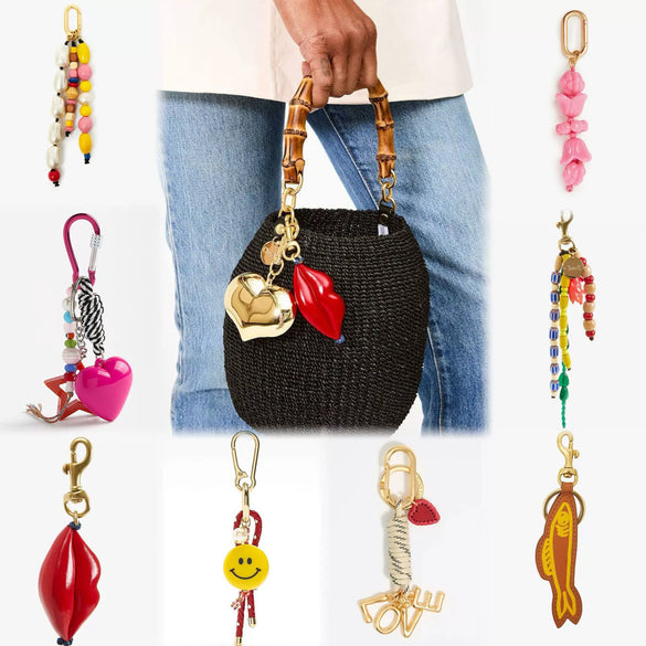 Bag Pendant Alloy Solid Color Heart Street Fashion Accessories 18K Color Retention