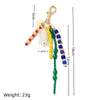 Bag Pendant Alloy Solid Color Heart Street Fashion Accessories 18K Color Retention