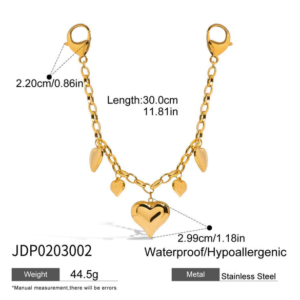 Bag Pendant Stainless Steel Pearl Bow Love Fruit Minimalist Jewelry With Electroplating