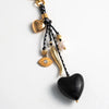 Bag Strap Accessories Alloy Heart Shaped With Pearl Electroplated
