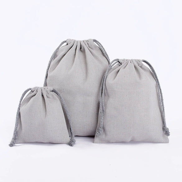 Bag Wholesale Blank Color In Stock Drawstring Linen Bag Jewelry Text Play Packaging Storage Drawstring Linen Bag