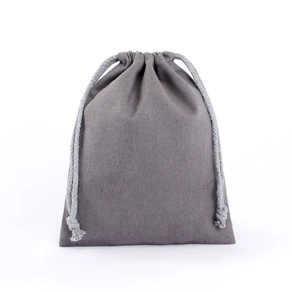 Bag Wholesale Blank Color In Stock Drawstring Linen Bag Jewelry Text Play Packaging Storage Drawstring Linen Bag