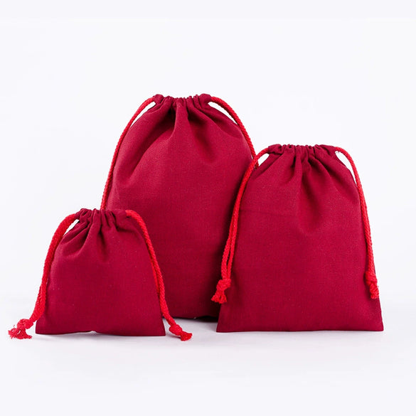 Bag Wholesale Blank Color In Stock Drawstring Linen Bag Jewelry Text Play Packaging Storage Drawstring Linen Bag