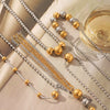 Ball Bead Chain Jewelry Set With Spherical Pendant And Tassel Titanium Steel Stainless Steel Geometric Pattern Pvd Vacuum Plating Women's