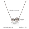 Ball Bead Chain Jewelry Set With Spherical Pendant And Tassel Titanium Steel Stainless Steel Geometric Pattern Pvd Vacuum Plating Women's