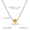 Ball Bead Chain Jewelry Set With Spherical Pendant And Tassel Titanium Steel Stainless Steel Geometric Pattern Pvd Vacuum Plating Women's