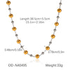 Ball Bead Chain Jewelry Set With Spherical Pendant And Tassel Titanium Steel Stainless Steel Geometric Pattern Pvd Vacuum Plating Women's