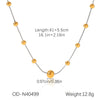 Ball Bead Chain Jewelry Set With Spherical Pendant And Tassel Titanium Steel Stainless Steel Geometric Pattern Pvd Vacuum Plating Women's
