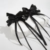 Ballet Ribbon Handmade Fourlayer Bow Earrings For Women