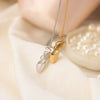 Ballet Shoes Pendant Necklace Copper 18K Gold Plated Geometric Style For Women