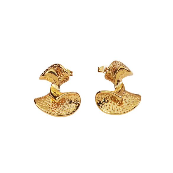 Ballet Style High End Light Luxury Women's Earrings Stainless Steel Electroplated