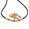 Bamboo Bead Bracelet And Loose Beads Stainless Steel Electroplating Slub Diy Beaded Accessories