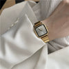 Bamboo Belt Square Dial Watch Alloy Case Ordinary Glass Mirror Retro Literary Leisure Women's Watch