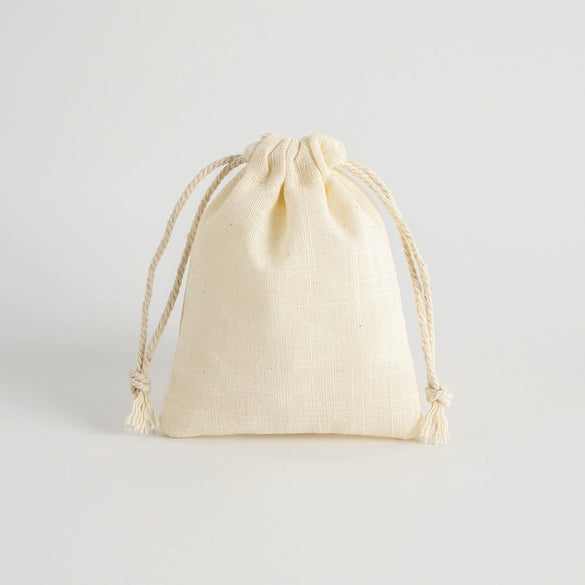 Bamboo Cotton Drawstring Storage Bag For Jewelry