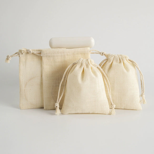 Bamboo Cotton Drawstring Storage Bag For Jewelry