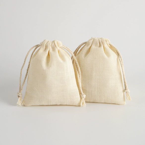 Bamboo Cotton Drawstring Storage Bag For Jewelry