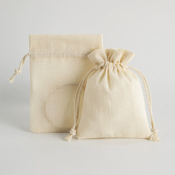 Bamboo Cotton Drawstring Storage Jewelry Flannel Bag