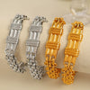 Bamboo Necklace And Bracelet Set 316L Stainless Steel Electroplated Fashion Style