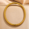 Bamboo Style Stainless Steel Electroplated Female Bracelet