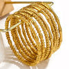 Bamboo Style Stainless Steel Electroplated Female Bracelet