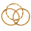 Bamboo Style Stainless Steel Electroplated Female Bracelet