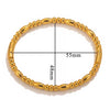 Bamboo Style Stainless Steel Electroplated Female Bracelet