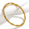 Bamboo Style Stainless Steel Electroplated Female Bracelet