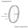 Bamboo Zircon Bracelet 316L Stainless Steel 18K Gold Plated Geometric Jewelry