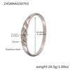 Bamboo Zircon Bracelet 316L Stainless Steel 18K Gold Plated Geometric Jewelry